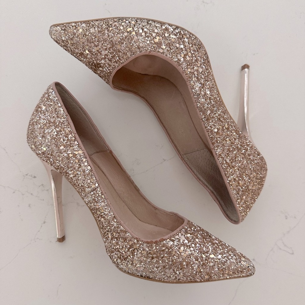 Office London Sparkle Shoes - Champagne - EU 38 - Good used condition